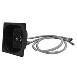 Glass Rinser Stainless Steel Automatic Cup Washer Cleaner for Bar Pub Restaurant Coffee Shop HotelBlack - Close-Up Angle