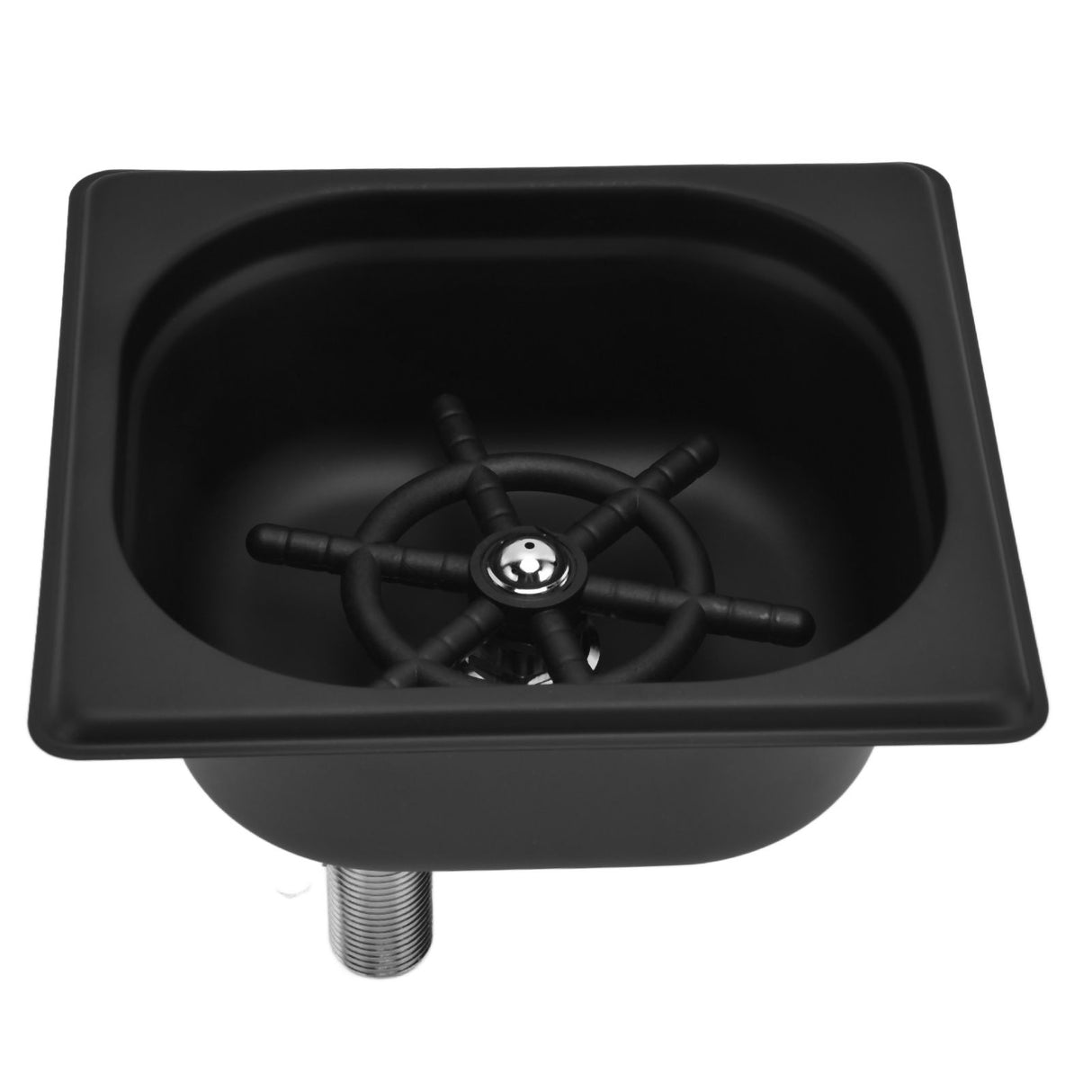 Glass Rinser Stainless Steel Automatic Cup Washer Cleaner for Bar Pub Restaurant Coffee Shop HotelBlack