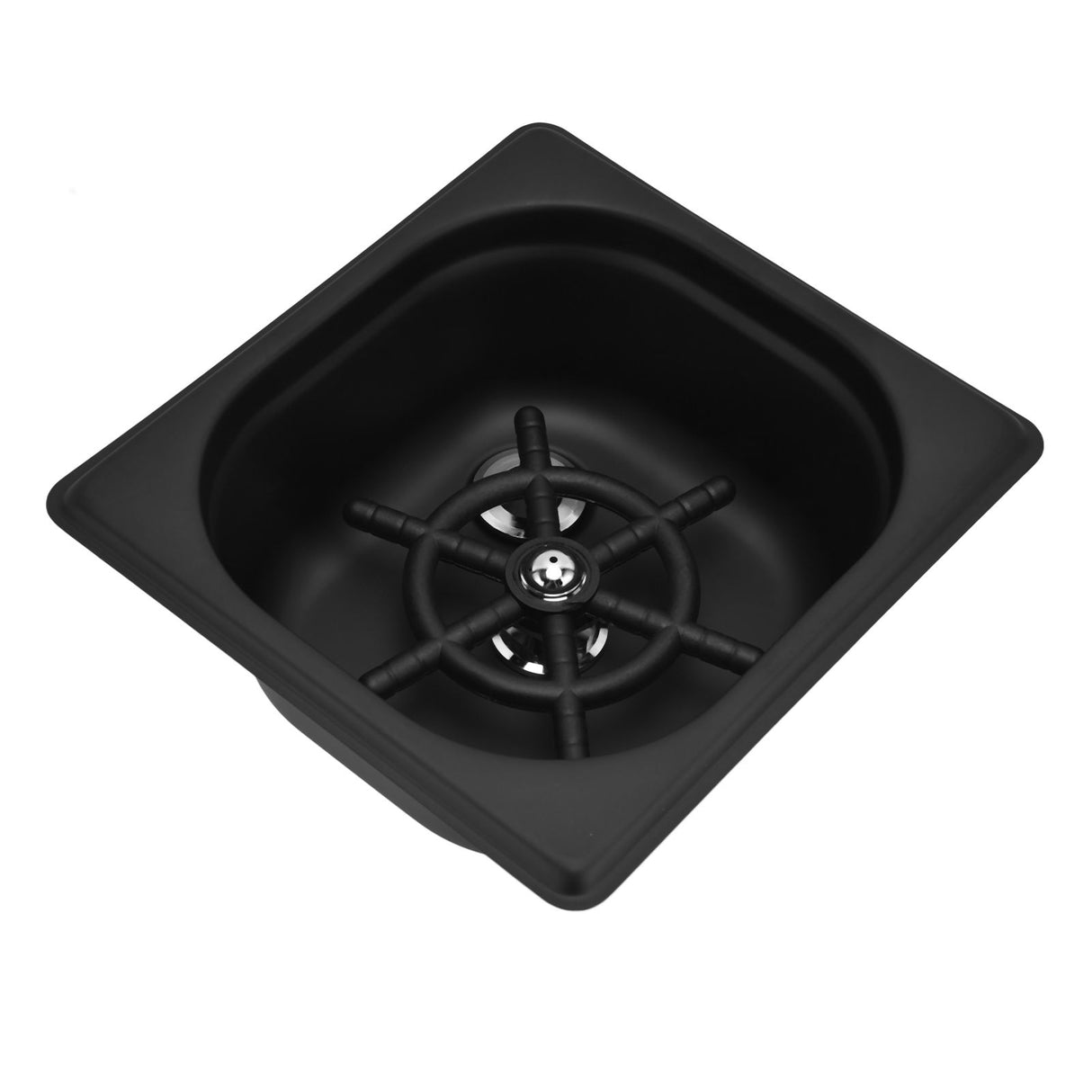 Glass Rinser Stainless Steel Automatic Cup Washer Cleaner for Bar Pub Restaurant Coffee Shop HotelBlack