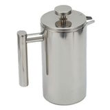 1000ML French Press Stainless Steel Coffee Pot Hand Brewed Coffee Tea Maker for Home - Front View
