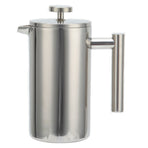 1000ML French Press Stainless Steel Coffee Pot Hand Brewed Coffee Tea Maker for Home