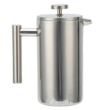 1000ML French Press Stainless Steel Coffee Pot Hand Brewed Coffee Tea Maker for Home - Top-Down View