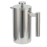1000ML French Press Stainless Steel Coffee Pot Hand Brewed Coffee Tea Maker for Home - 45-Degree Angle