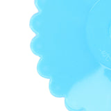 Silicone Lid Dustproof Hot and Cold Beverage Cup Cover with Flower Shape Handle for Kitchen HomeBlue