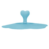 Silicone Lid Dustproof Heat Resistant Hot and Cold Beverage Cup Lid for Kitchen HomeBlue