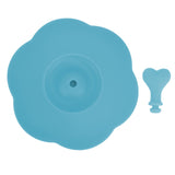 Silicone Lid Dustproof Heat Resistant Hot and Cold Beverage Cup Lid for Kitchen HomeBlue - Extra Image
