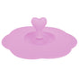 Silicone Lid Dustproof Heat Resistant Hot and Cold Beverage Cup Lid for Kitchen HomePink