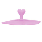 Silicone Lid Dustproof Heat Resistant Hot and Cold Beverage Cup Lid for Kitchen HomePink