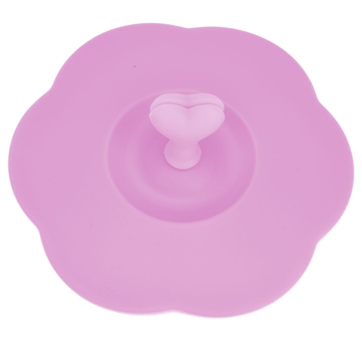 Silicone Lid Dustproof Heat Resistant Hot and Cold Beverage Cup Lid for Kitchen HomePink