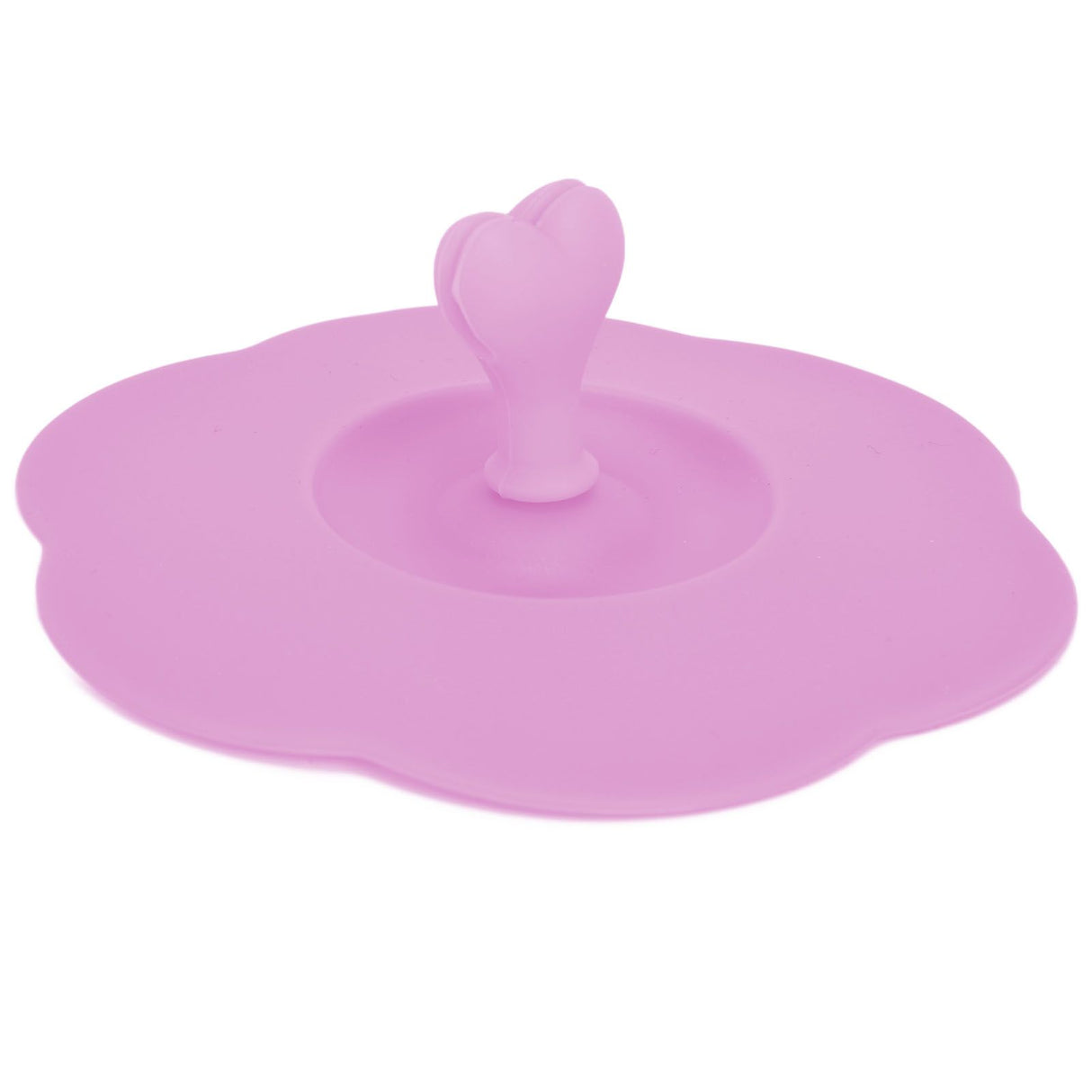 Silicone Lid Dustproof Heat Resistant Hot and Cold Beverage Cup Lid for Kitchen HomePink