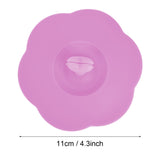 Silicone Lid Dustproof Heat Resistant Hot and Cold Beverage Cup Lid for Kitchen HomePink