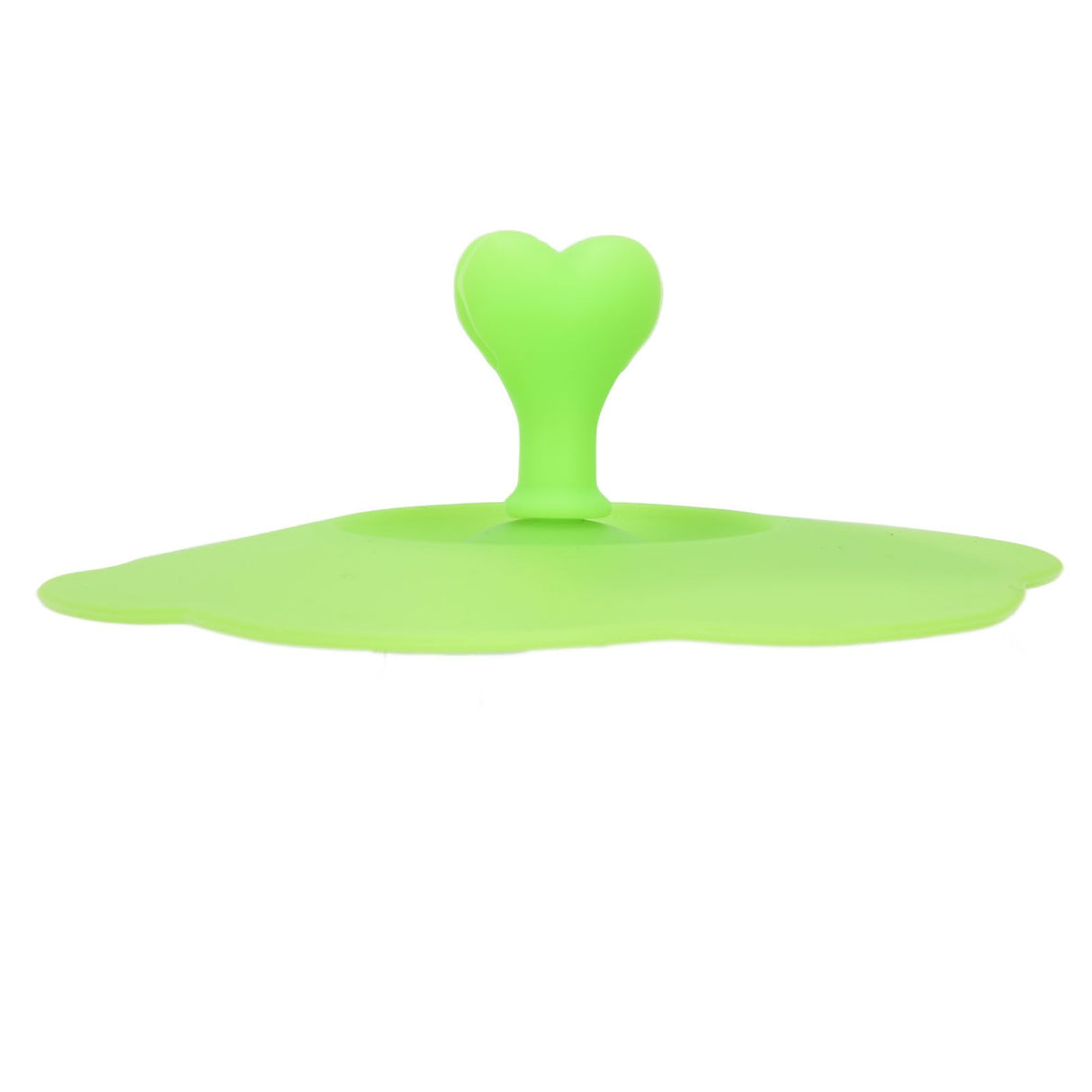 Silicone Lid Dustproof Heat Resistant Hot and Cold Beverage Cup Lid for Kitchen HomeGreen