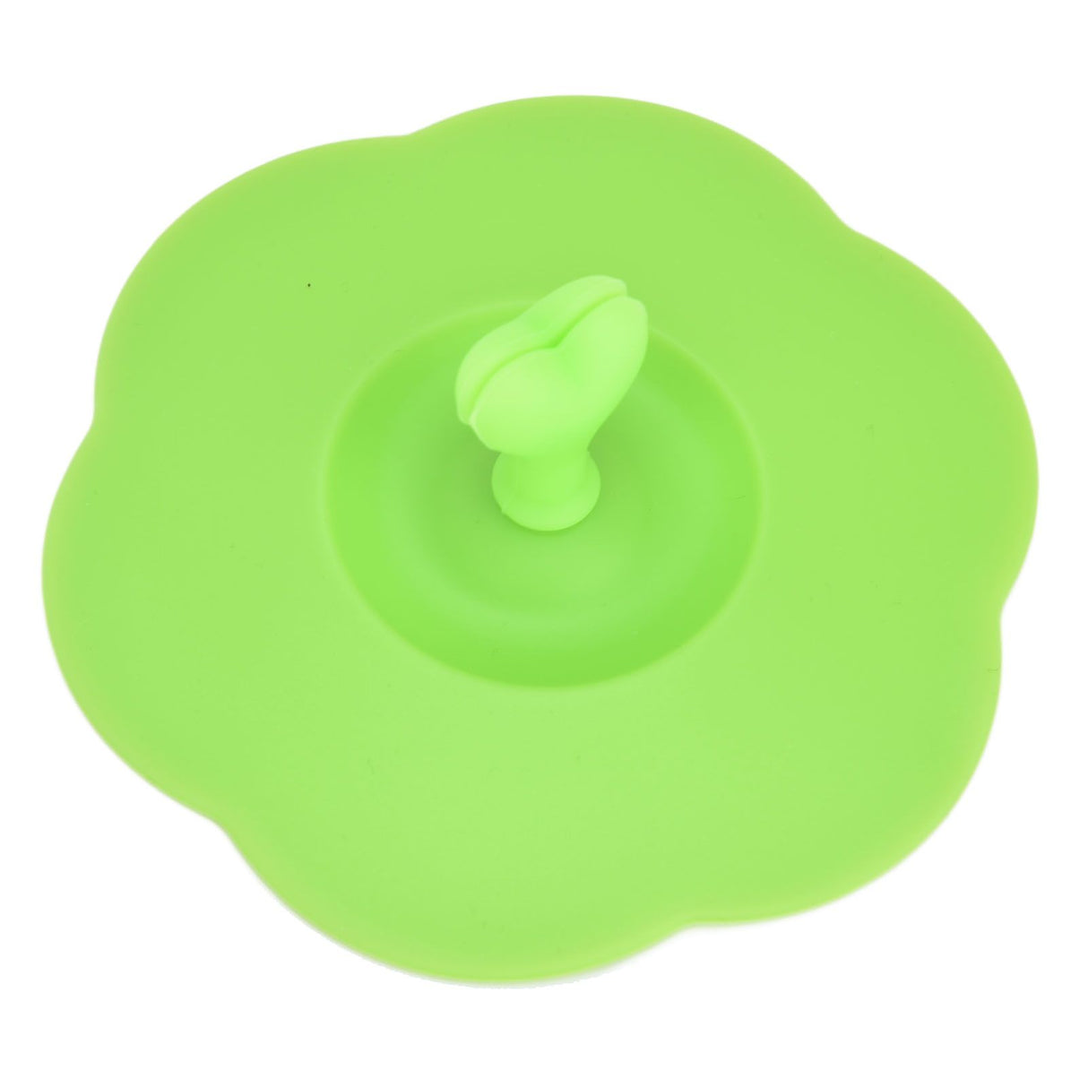 Silicone Lid Dustproof Heat Resistant Hot and Cold Beverage Cup Lid for Kitchen HomeGreen