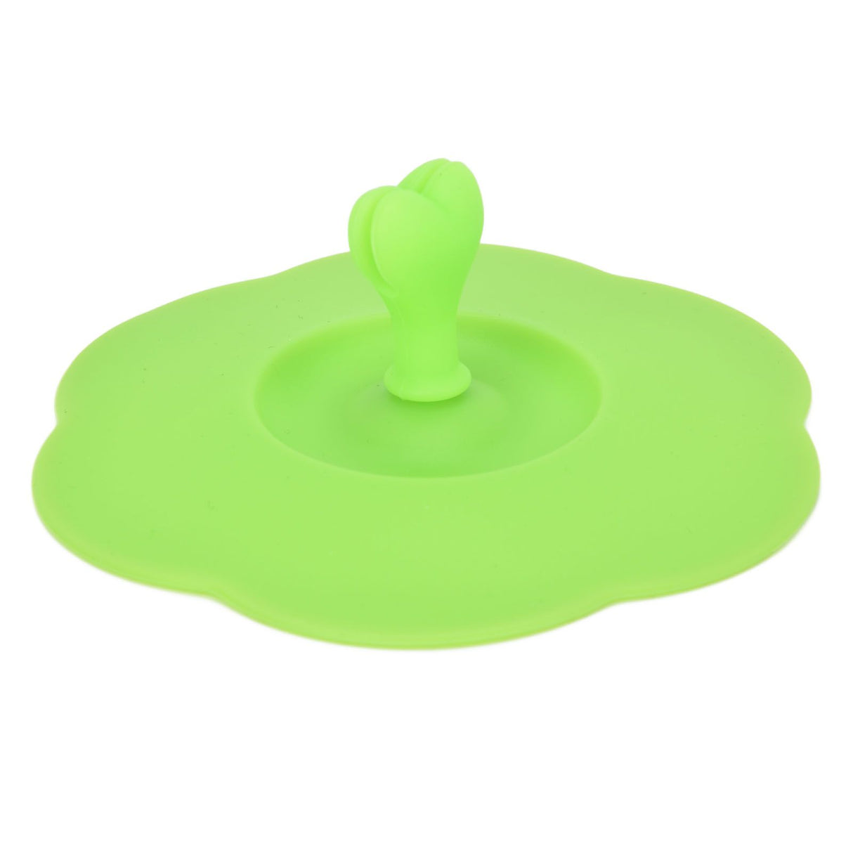 Silicone Lid Dustproof Heat Resistant Hot and Cold Beverage Cup Lid for Kitchen HomeGreen