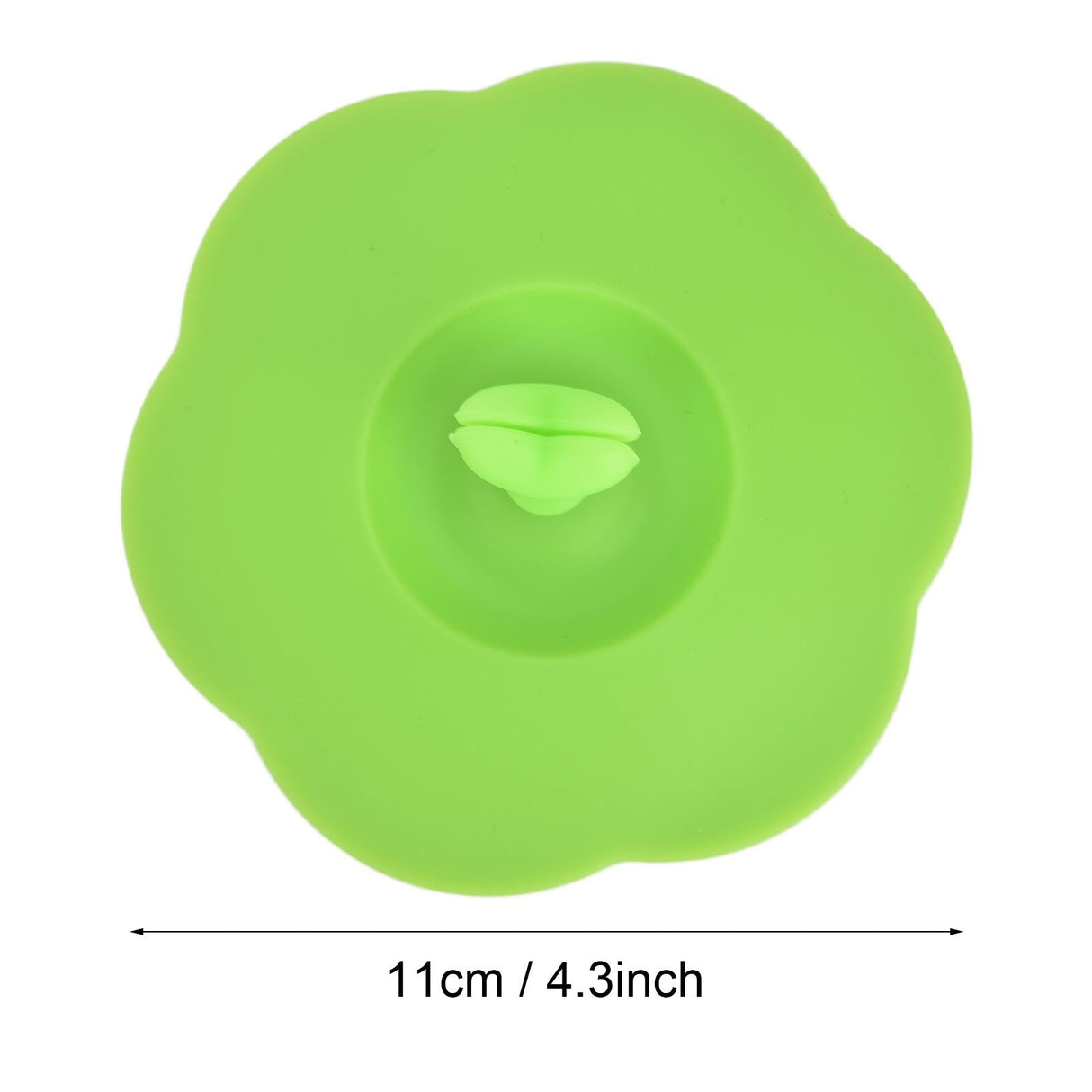 Silicone Lid Dustproof Heat Resistant Hot and Cold Beverage Cup Lid for Kitchen HomeGreen