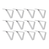 12Pcs Tablecloth Clip Stainless Steel Triangle Tablecloth Garden Dining Table Tablecloth Clip Picnics Restaurants