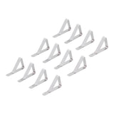 12Pcs Tablecloth Clip Stainless Steel Triangle Tablecloth Garden Dining Table Tablecloth Clip Picnics Restaurants - 45-Degree Angle