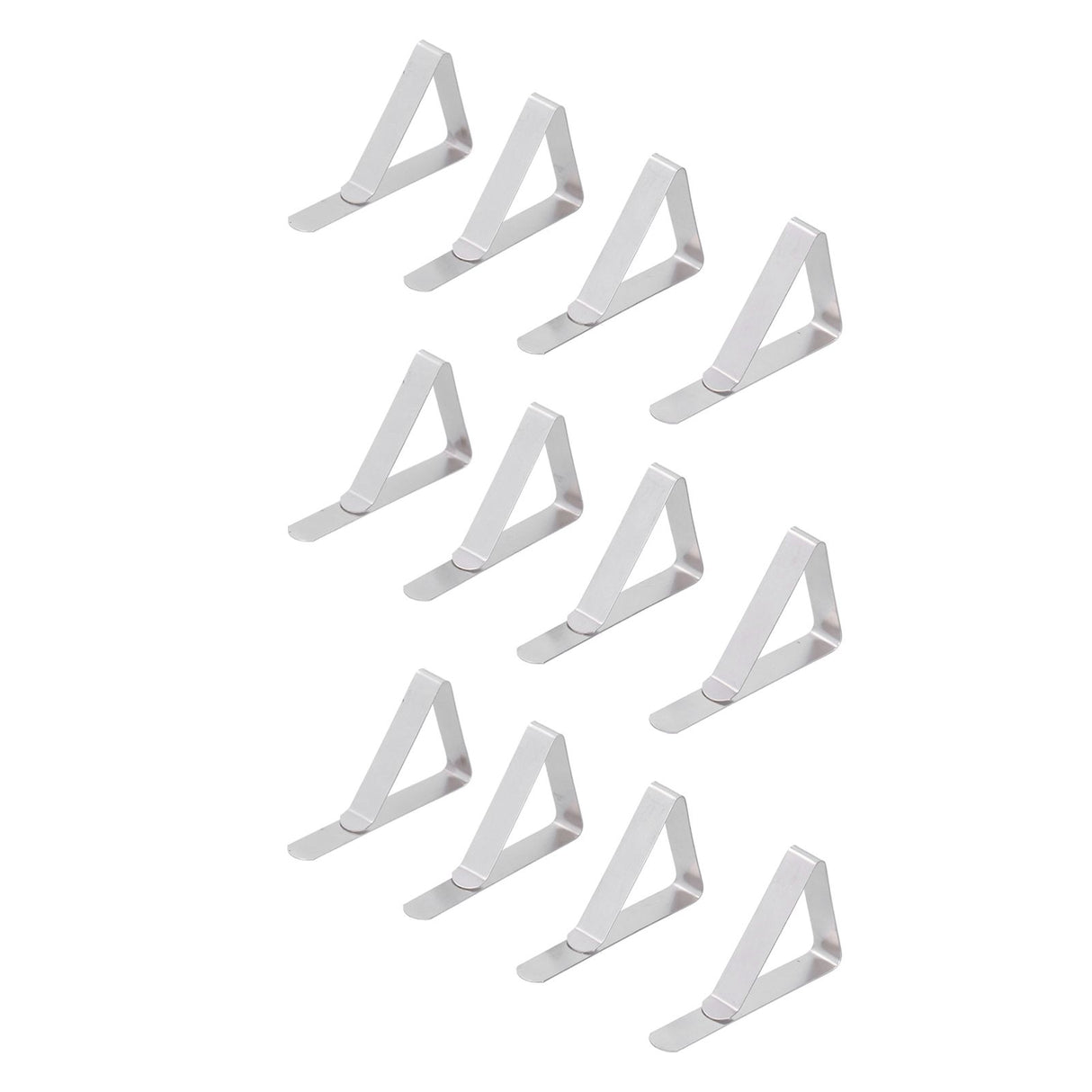 12Pcs Tablecloth Clip Stainless Steel Triangle Tablecloth Garden Dining Table Tablecloth Clip Picnics Restaurants