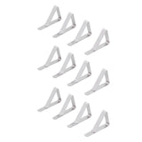 12Pcs Tablecloth Clip Stainless Steel Triangle Tablecloth Garden Dining Table Tablecloth Clip Picnics Restaurants
