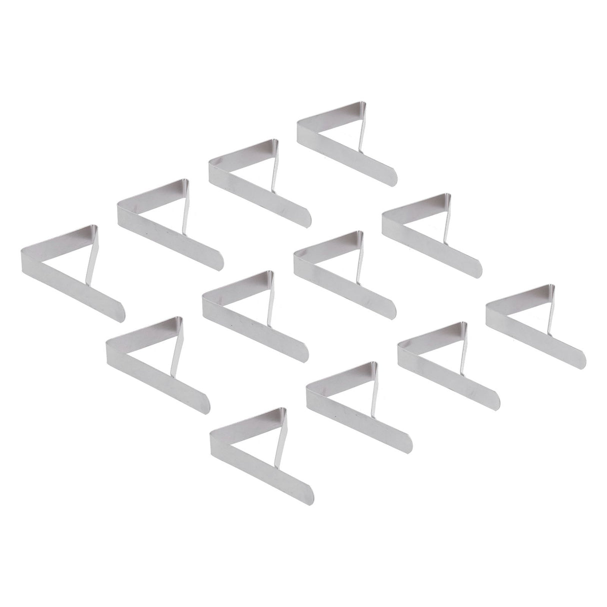 12Pcs Tablecloth Clip Stainless Steel Triangle Tablecloth Garden Dining Table Tablecloth Clip Picnics Restaurants