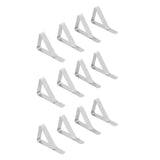 12Pcs Tablecloth Clip Stainless Steel Triangle Tablecloth Garden Dining Table Tablecloth Clip Picnics Restaurants - Low Angle