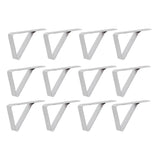 12Pcs Tablecloth Clip Stainless Steel Triangle Tablecloth Garden Dining Table Tablecloth Clip Picnics Restaurants - Extra Image
