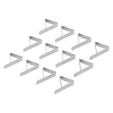 12Pcs Tablecloth Clip Stainless Steel Triangle Tablecloth Garden Dining Table Tablecloth Clip Picnics Restaurants - Extra Image