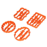 4Pcs Biscuits Molds Cookie Plastic DIY Baking Molds with Phrases for Home Birthdays Holidays