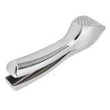 Garlic Press Zinc Alloy Sturdy Ergonomic Design Ginger Masher for Kitchen Crushing Tool - Side View