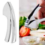 Garlic Press Zinc Alloy Sturdy Ergonomic Design Ginger Masher for Kitchen Crushing Tool