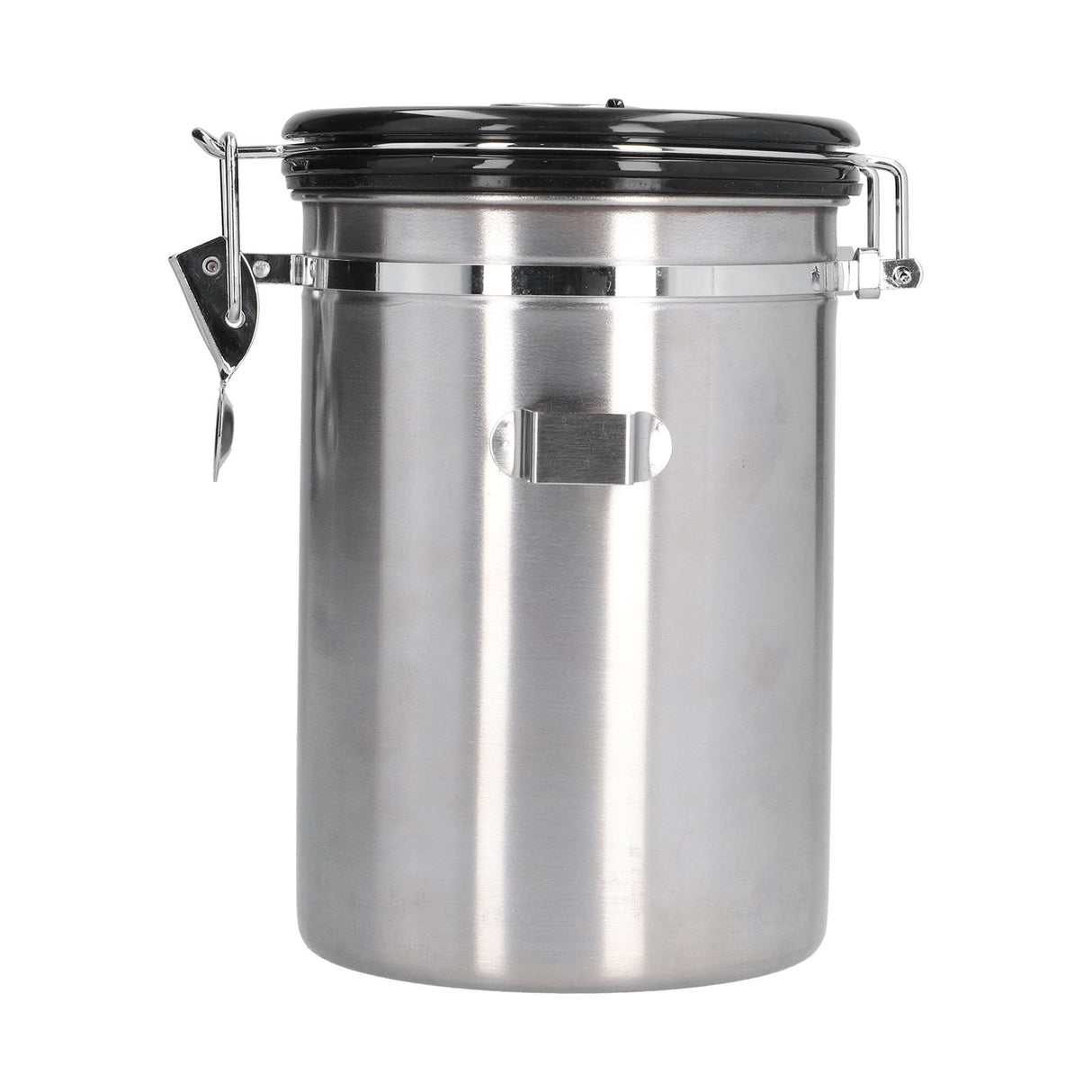Stainless Steel Coffee Canisters with Calendar Wheel Exhaustable Coffee Jar for Home Coffee Shop1.8L Silver Color