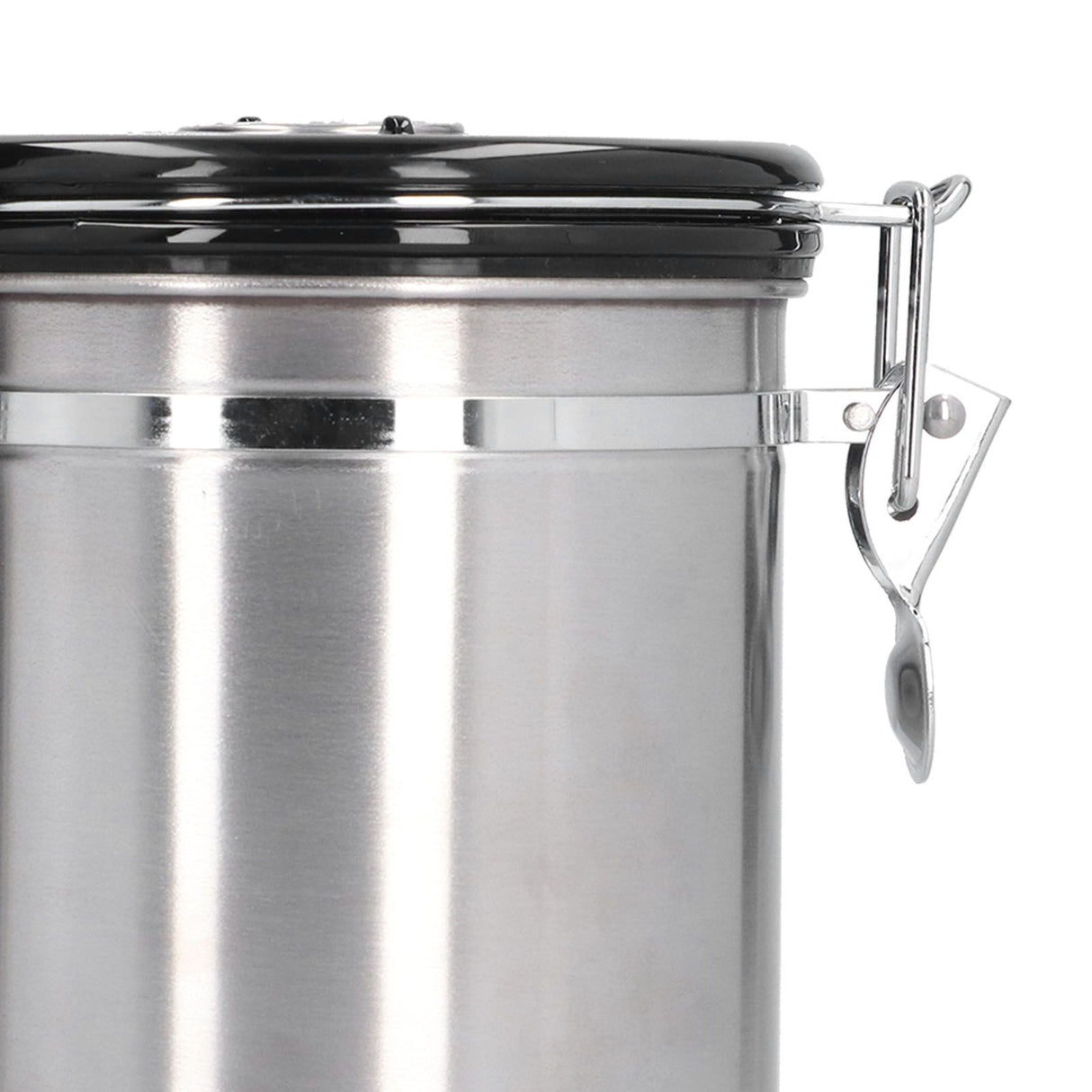Stainless Steel Coffee Canisters with Calendar Wheel Exhaustable Coffee Jar for Home Coffee Shop1.8L Silver Color