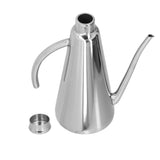 Stainless Steel Oil Can Leakproof Easy to Use and Clean Household Oil and Vinegar Pot - Low Angle