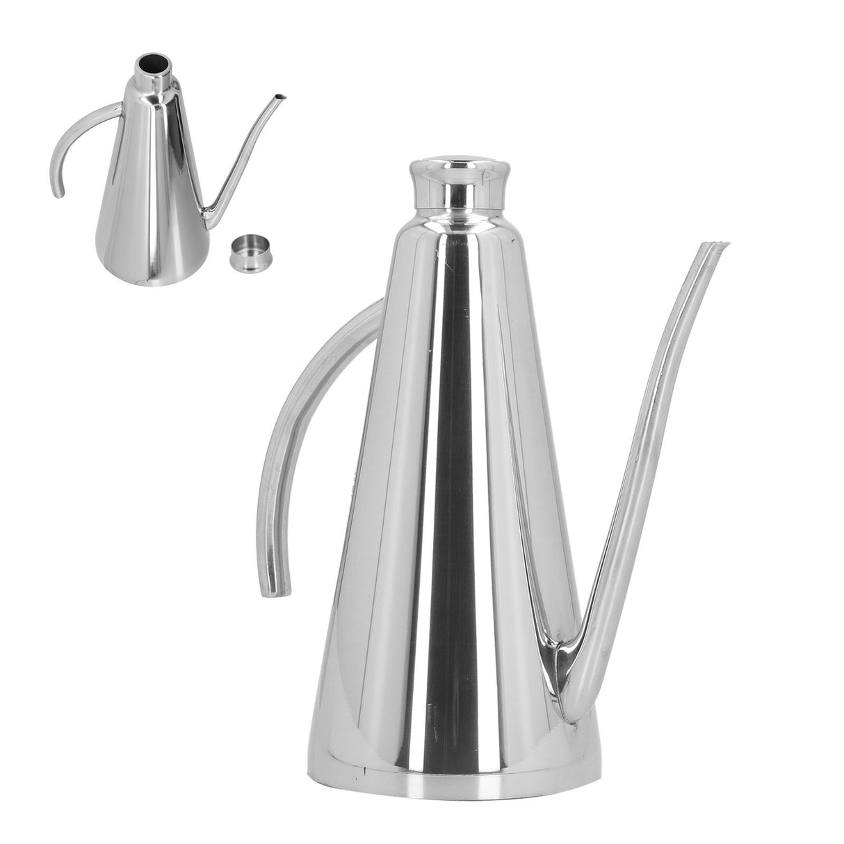 Stainless Steel Oil Can Leakproof Easy to Use and Clean Household Oil and Vinegar Pot