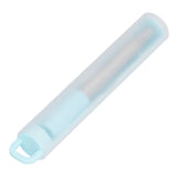 304 Stainless Steel Collapsible Straw Portable Foldable Drinking Straw Durable and Light for Coffee and DrinksBlue - 45-Degree Angle