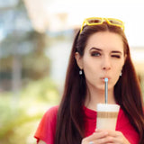 304 Stainless Steel Collapsible Straw Portable Foldable Drinking Straw Durable and Light for Coffee and DrinksBlue - Extra Image
