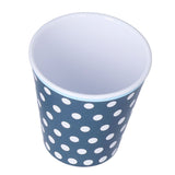 3 Piece Set of Salad Tableware Fruit Snack Plate Bowl and Cup Set Salad TablewareDark Blue Dots - Extra Image