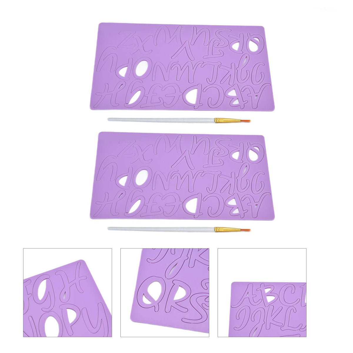 Letter Fondant Silicone Mold Alphabet A‑Z Silicone Fondant Mould for Birthday Anniversary Cake Decorating Candy Making