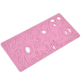 Fondant Cake Cartoon Digital Mould Die Cut Acrylic Cake Mould Baking Decoration Biscuit Stamping Tool - Top-Down View