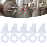 D Coupler Gas Check Valve Beer Line Washer Gasket No Leakage Odorless Beer Keg Coupler Accessories for Sankey Coupler