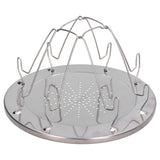 Folding Camp Stove Toaster Stainless Steel Camping Toaster Rack Holder for BBQ Party Outdoor Picnic - Front View