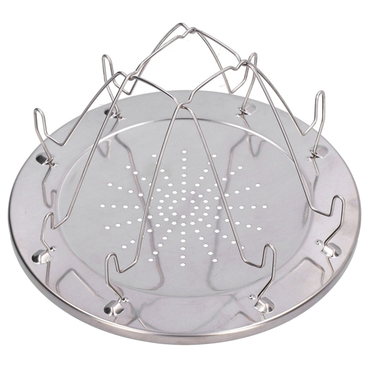 Folding Camp Stove Toaster Stainless Steel Camping Toaster Rack Holder for BBQ Party Outdoor Picnic