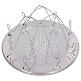 Folding Camp Stove Toaster Stainless Steel Camping Toaster Rack Holder for BBQ Party Outdoor Picnic