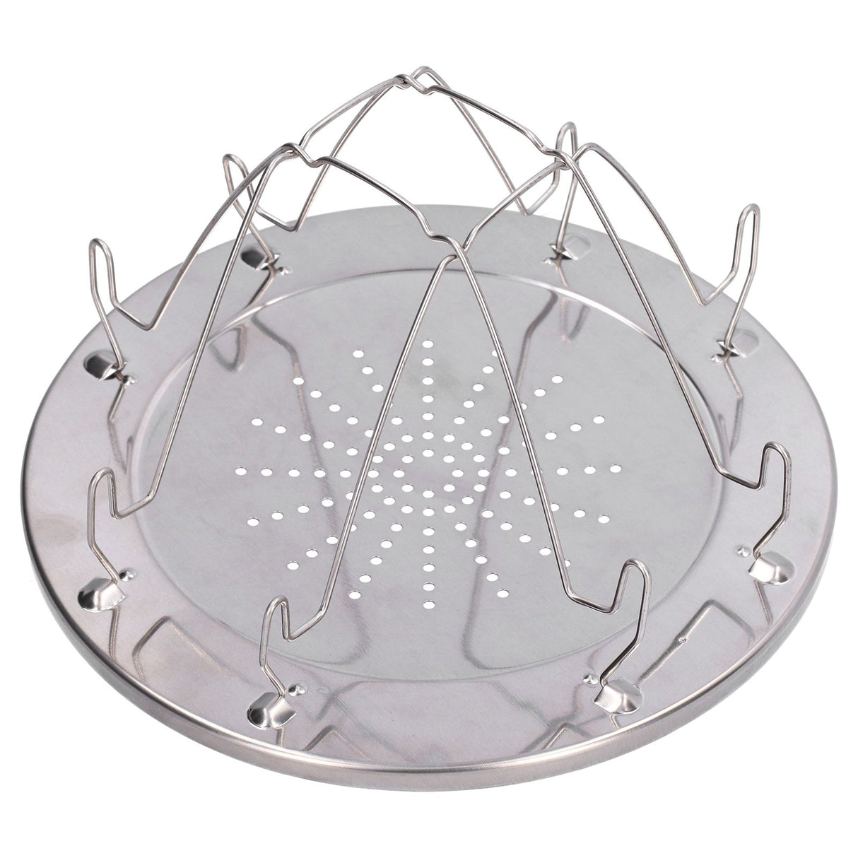 Folding Camp Stove Toaster Stainless Steel Camping Toaster Rack Holder for BBQ Party Outdoor Picnic