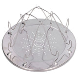 Folding Camp Stove Toaster Stainless Steel Camping Toaster Rack Holder for BBQ Party Outdoor Picnic - Top-Down View
