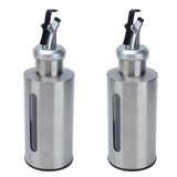 Oil Dispenser Bottle Stainless Steel Easy Refill and Cleaning Modern Olive Oil Dispenser for Vinegar Sauce190ML