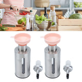 Oil Dispenser Bottle Stainless Steel Easy Refill and Cleaning Modern Olive Oil Dispenser for Vinegar Sauce190ML