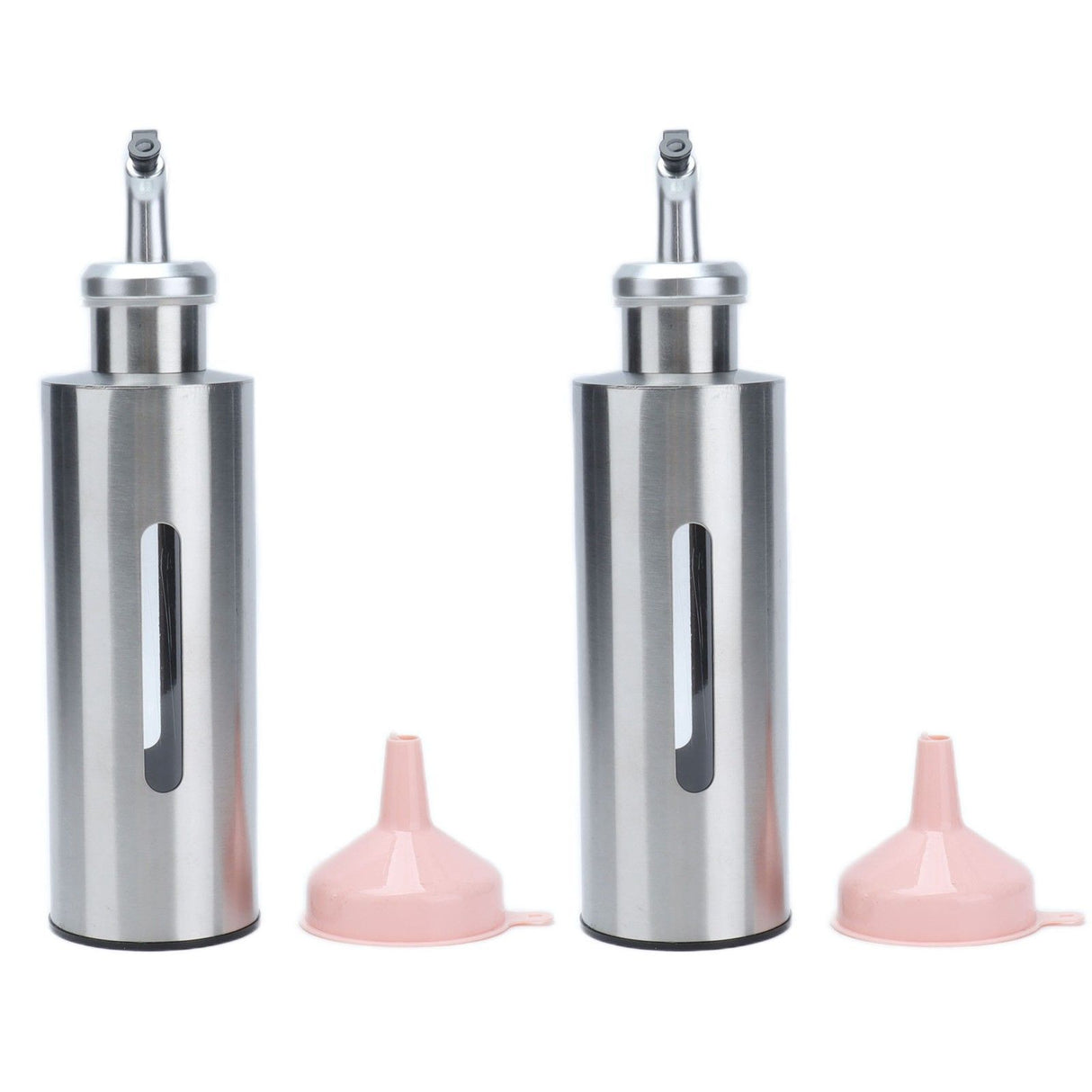 Oil Dispenser Bottle Stainless Steel Easy Refill and Cleaning Modern Olive Oil Dispenser for Vinegar Sauce290ML