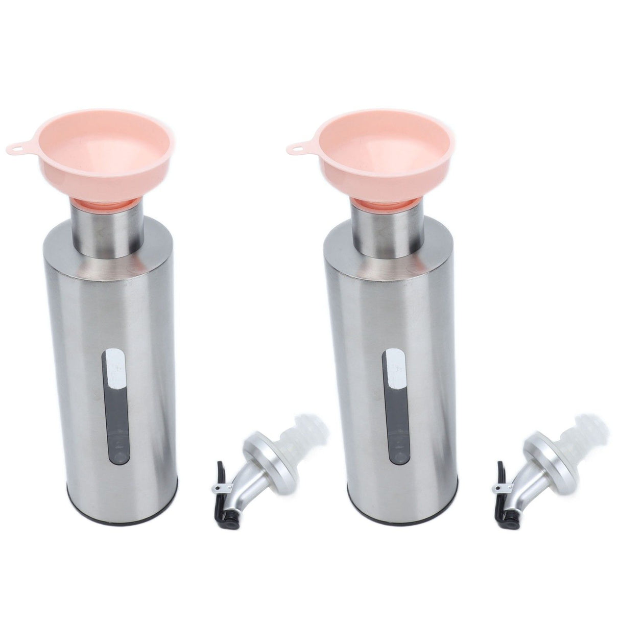Oil Dispenser Bottle Stainless Steel Easy Refill and Cleaning Modern Olive Oil Dispenser for Vinegar Sauce290ML