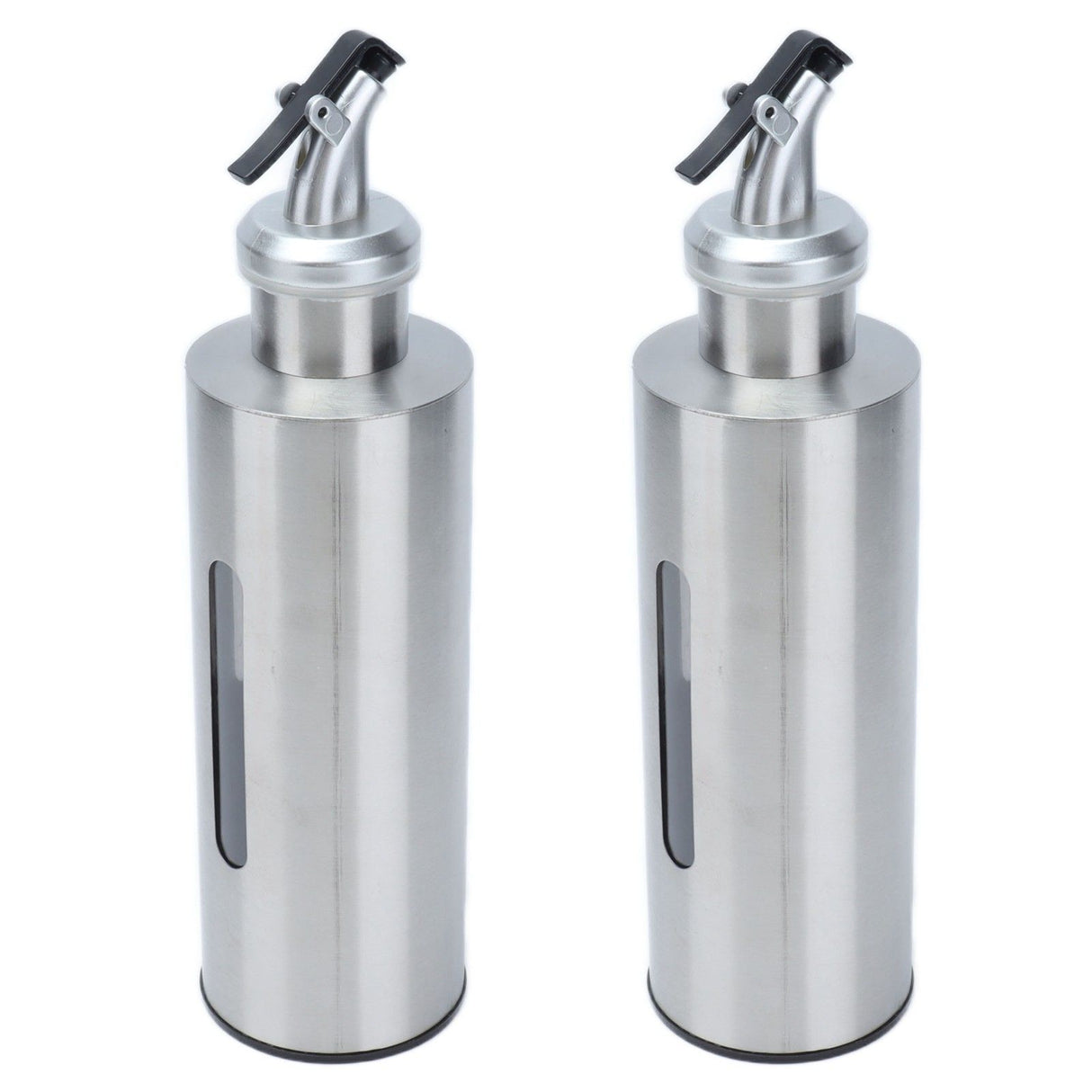Oil Dispenser Bottle Stainless Steel Easy Refill and Cleaning Modern Olive Oil Dispenser for Vinegar Sauce290ML